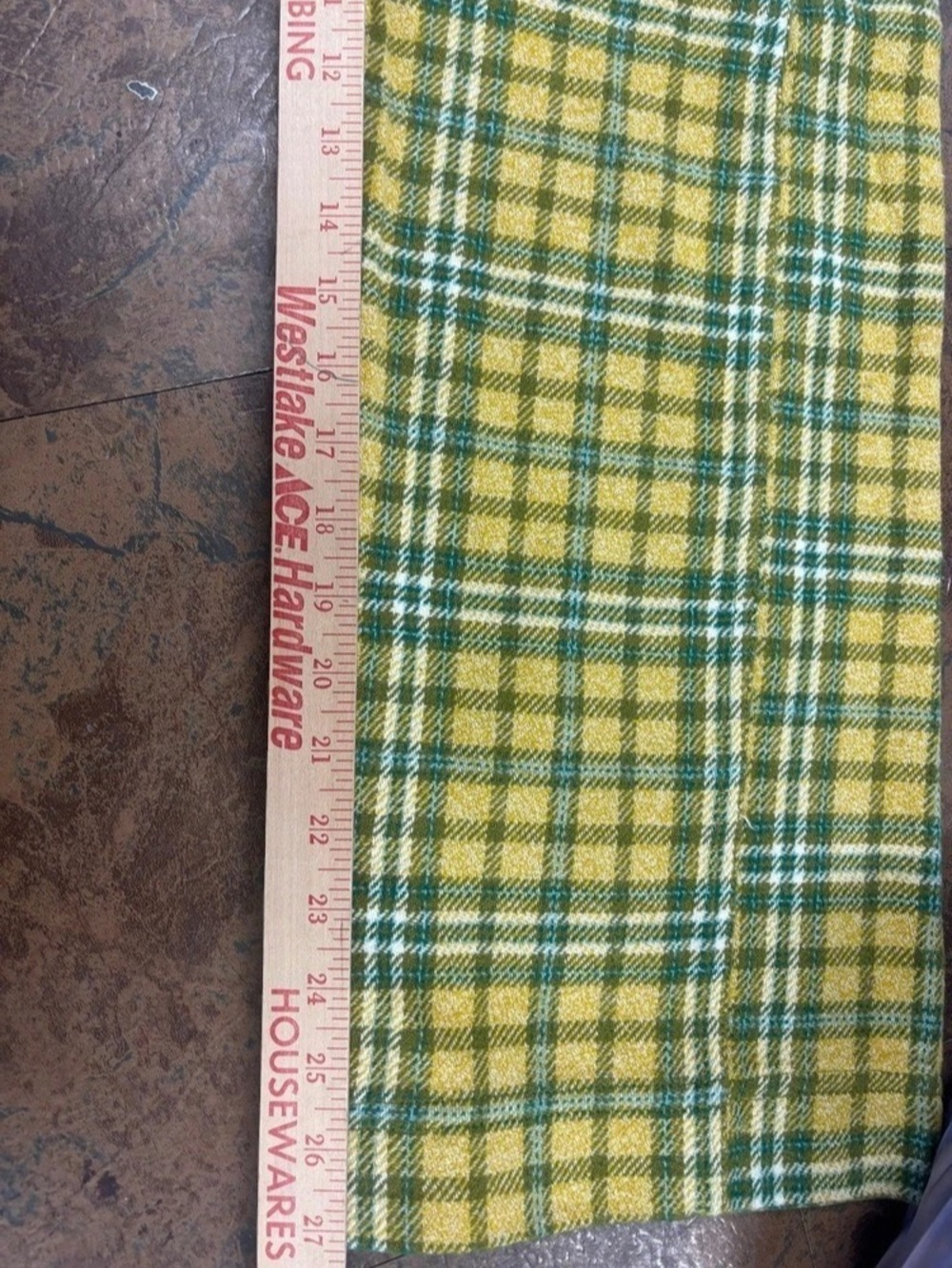 Free People About It Baggy Trousers Yellow & Green Small - Picture 4 of 6